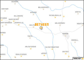 map of Between