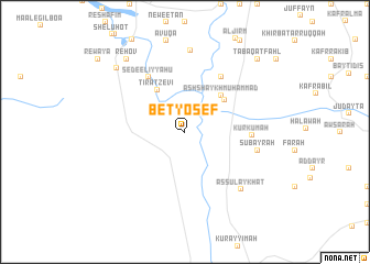 map of Bet Yosef