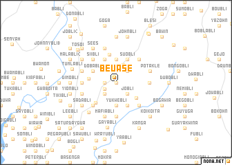 map of Beuase