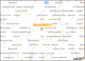 map of Beuerbach