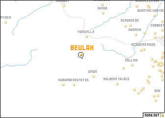 map of Beulah