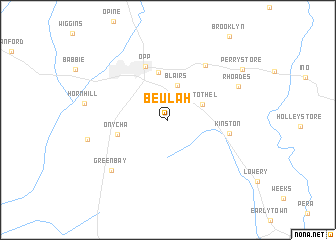 map of Beulah