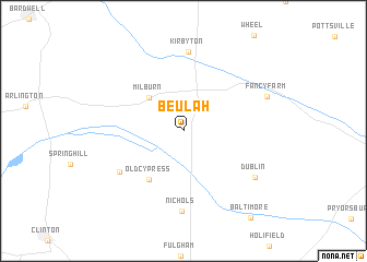 map of Beulah