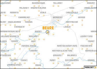 map of Beure