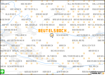map of Beutelsbach