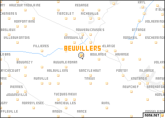 map of Beuvillers