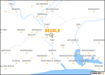 map of Bevala