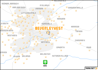 map of Beverley West