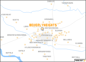 map of Beverly Heights
