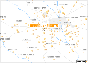 map of Beverly Heights