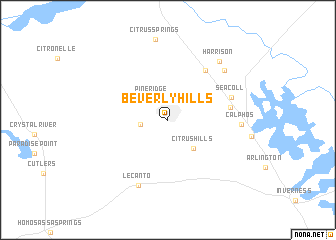 map of Beverly Hills