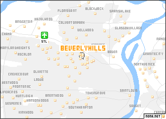 map of Beverly Hills