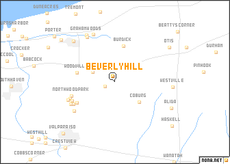 map of Beverly Hill