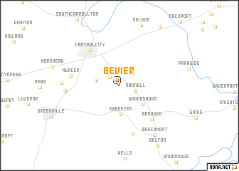 map of Bevier