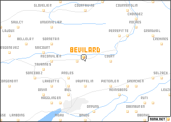 map of Bévilard