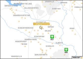 map of Bevinwood