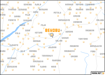 map of Bewobu