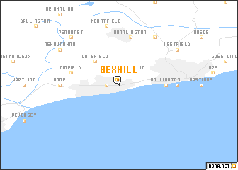 map of Bexhill