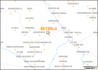 map of Beyāmlū