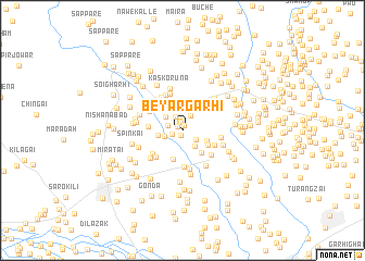 map of Beyār Garhi