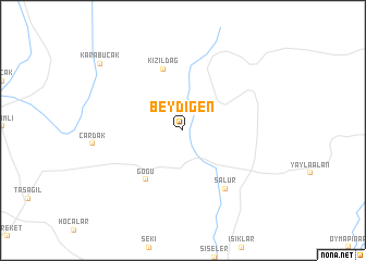 map of Beydiğen