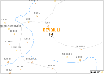 map of Beydilli