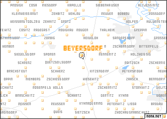 map of Beyersdorf