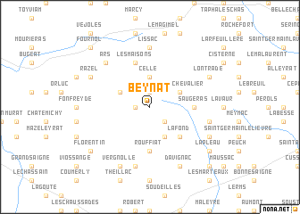 map of Beynat