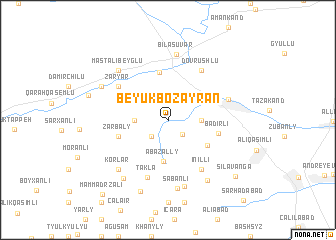 map of Bëyuk Bozayran