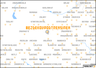 map of Bezděkov pod Třemšínem