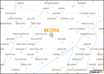 map of Bézéril