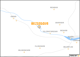 map of (( Bezgodova ))