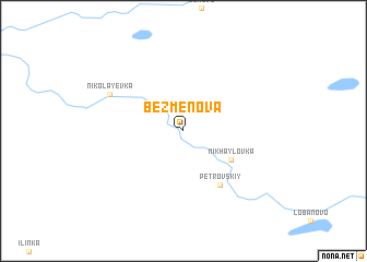 map of Bezmenova