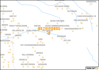 map of Bezmīrābād