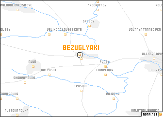 map of Bezuglyaki