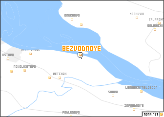 map of Bezvodnoye