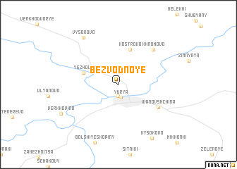 map of Bezvodnoye