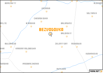 map of Bezvodovka