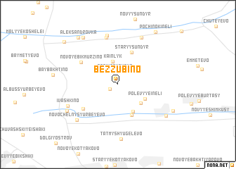 map of Bezzubino