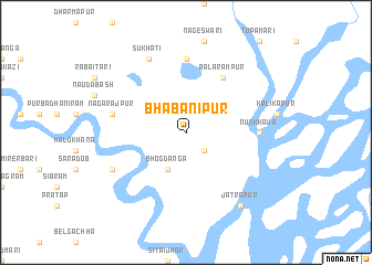 map of Bhabānīpur