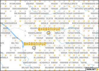 map of Bhabānipur