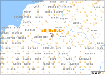 map of Bhabboûch