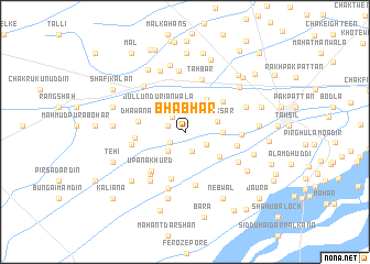 map of Bhabhar
