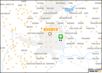map of Bhābra