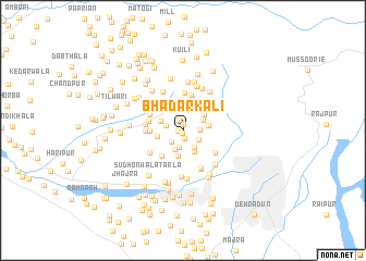 map of Bhadarkāli