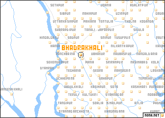 map of Bhadrakhāli