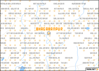 map of Bhagabānpur