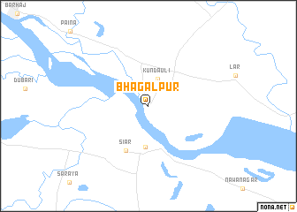 map of Bhāgalpur