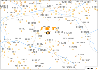 map of Bhagiot
