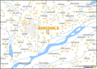 map of Bhāgowāla